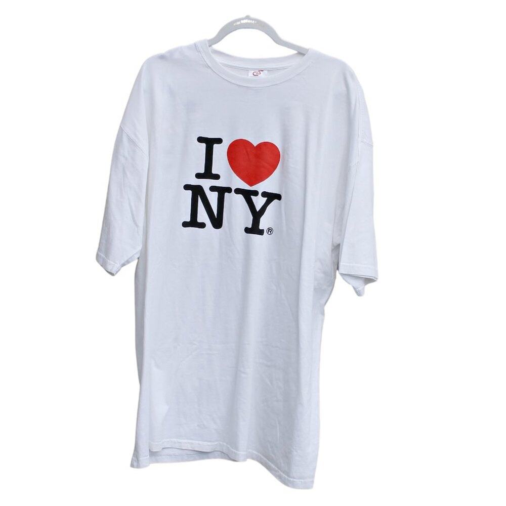 CS Gear Men's T-Shirt I Love New York 100% Cotton Size XXL 2X